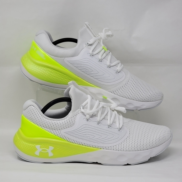 Under Armour Mens Sz 12 UA Charged Vantage 2 Running Shoes White 3024873 107 New